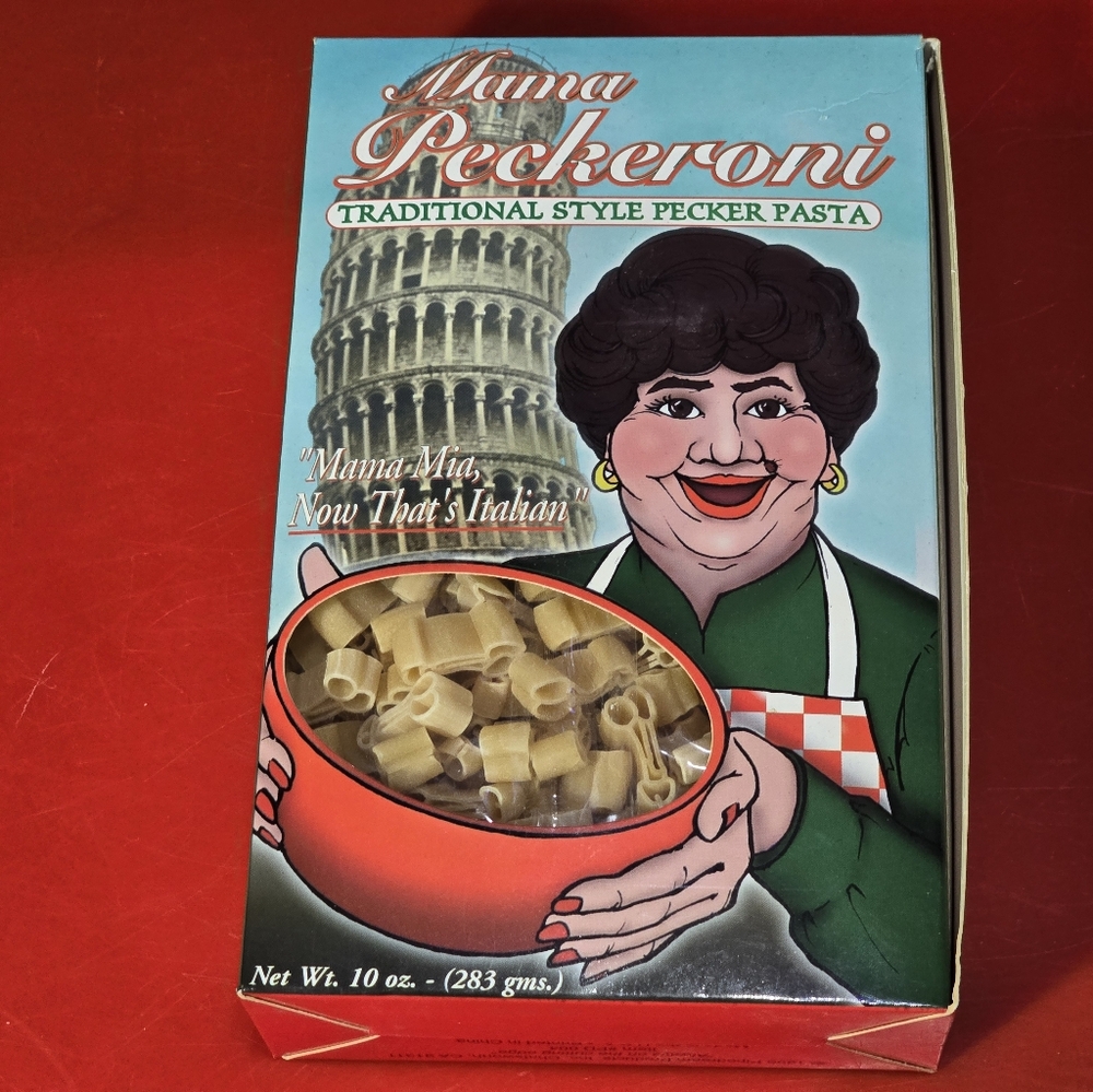 Mama Peckeroni Pecker Pasta Funny Gag Gift Vintage 1996 Italian Noodles SEALED